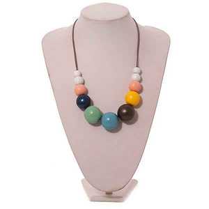 B.H CRAFTS BH-1371 Classic <b>Blue</b> Resin Turquoise Beaded <b>Necklace</b> Unisex Fashion Jewelry Round Ball Shape Statement Piece Party - Product Image 5