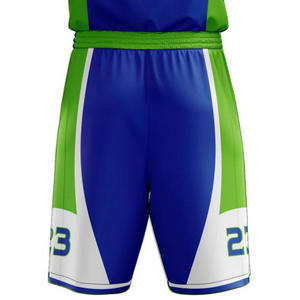 Tenue d'équipe de basketball au design tendance, uniforme athlétique bleu-vert, impression par sublimation personnalisée, nom et numéro personnalisés - Product Image 4