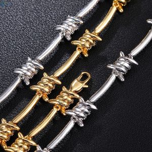 Pulsera de Alambre de Púas con Diamantes Cultivados en Laboratorio VVS1, Estilo Rapero, Personalizada - Product Image 6