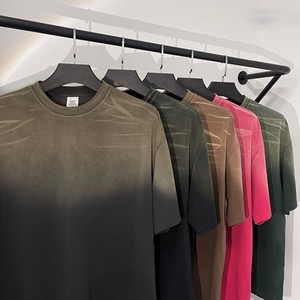 เสื้อยืดผู้ชายผ้าฝ้าย 100% หนานุ่ม คุณภาพสูง รับสกรีนโลโก้ ทรงปกติ สไตล์สตรีทแวร์ ดีไซน์เนอร์ เสื้อยืดฤดูร้อน พิมพ์ลาย ขายส่ง - Product Image 2