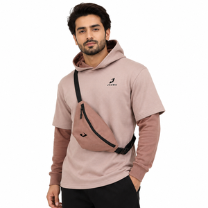 Custom Men's Layered <b>Short</b> <b>Sleeve</b> <b>Hoodie</b> Two Tone 100% Cotton Streetwear Pullover Private Label OEM Manufacturer - Product Image 6