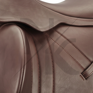 Selle d'endurance anglaise en cuir véritable, best-seller, avec arceau rembourré et design ergonomique, produits d'équitation anglaise d'Inde - Product Image 2