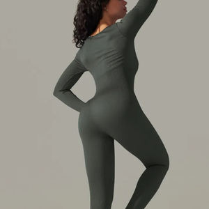 Fabricante Personalizado de Ropa Moldeadora de Cuerpo Completo para Mujer, Control de Abdomen, Traje de Yoga de Manga Larga, Talla Grande, Body para Mujer, Mono para Mujer - Product Image 5