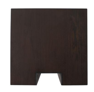 Modern Teak Pedestal <b>Console</b> <b>Table</b> <b>Narrow</b> Entryway Living Room Hallway Dark Brown - Product Image 5