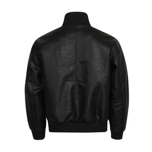 Chaquetas de cuero al por mayor para hombre, chaqueta de cuero genuino para otoño e invierno, estilo urbano teñido liso, OEM ODM - Product Image 4