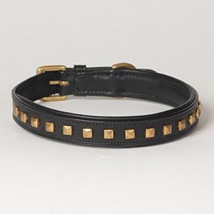 High Quality Leather Pet <b>Collar</b> with Premium <b>Studs</b> and Fittings Custom Color Size Design From Divine International - Product Image 2