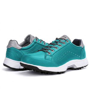 Zapatos de Carreras Personalizados para Hombre, Parte Superior de Cuero Genuino, Suela de Goma, Zapatos de Golf de Talla Grande con Tacos y Púas, Duraderos para Exteriores - Product Image 5