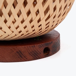 Abat-jour en bambou de style scandinave artisanal artisan Design Table/nuit/lampes latérales pour la décoration intérieure - Product Image 5