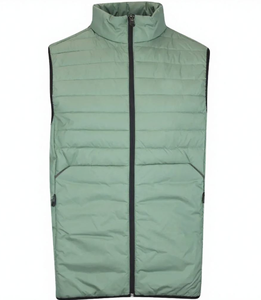 Chaleco Acolchado Reversible Personalizado para Exteriores, Resistente al Viento, con Bolsillo Frontal Tipo Canguro, Exterior de Poliéster, Ropa de Invierno para Hombre - Product Image 6