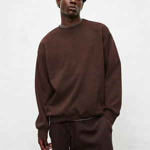 Sweat à capuche pour homme de haute qualité, doublure en polaire, coupe classique, manches raglan, détail poche, séchage rapide, respirant, polyester/coton - Product Image 1