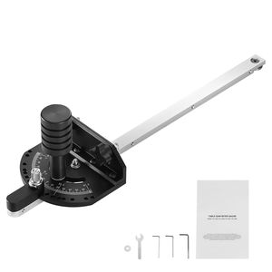 Regla de ángulo de aleación de aluminio de alta precisión 3/4 x 3/8 para mesas, con 15 tope de ángulo ajustable y enchufe con resorte - Product Image 1