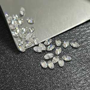 Diamants en vrac certifiés IGI, taille excellente, pureté fantaisie, couleur D, de forme ovale, cultivés en laboratoire, pour la joaillerie - Product Image 5