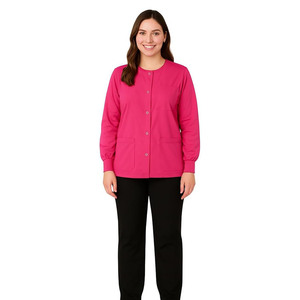 Unisex Classic Cotton <b>Scrub</b> <b>Sets</b> with Jersey Fabric Needle Detection Professional Medical Nurse Uniform for Hospital Use - Product Image 5