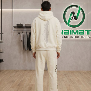 Conjunto de Sudadera con Capucha y Cremallera para Hombre Valmar, Poliéster/Algodón, Forro Polar, Ropa Urbana de Invierno, Corte Regular, Transpirable, con Estampado de Letras - Product Image 2
