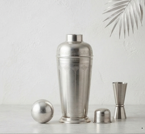 Shaker à cocktails en acier inoxydable patiné, accessoires de bar, shaker à cocktails fait main, alcool, vin - Product Image 4