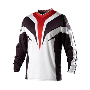 Maillot de course premium pour motocross, maillot de moto en polyester respirant à séchage rapide, vêtements de sport, design personnalisé, maillot de course d'équipe - Product Image 4