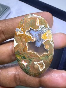 Cabochon de jaspe rhylite 100 % naturel de haute qualité, pierre précieuse en vrac pour la guérison, jaspe en gros pour la joaillerie - Product Image 2