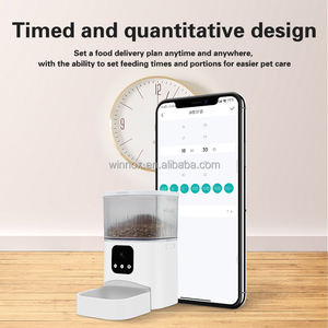 7 giorni di consegna prodotti Petshop 3L ciotole portatili regolabili automatico alimentatore per gatti cibo secco Smart Pet Feeder con fotocamera - Product Image 2