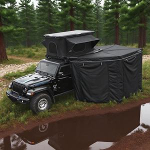 Tente de toit rigide à chargement solaire, légère, ouverture automatique, design en panneaux alvéolaires pour le camping en plein air - Product Image 4