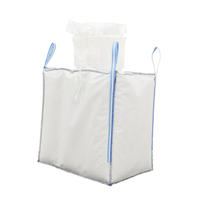Suministro al por mayor: Bolsa FIBC duradera de 500 kg, 4*30 cm, con asa superior y fondo plano, apta para alimentos, transporte de minerales, precio de exportación. - Product Image 1
