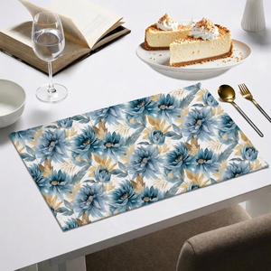 Elegant Cotton <b>Placemats</b>, Soft & Durable Dining Table Mats, Reusable Washable Kitchen Table Accessories - Product Image 3