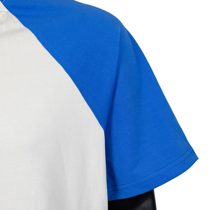 Oversized Color Block <b>Raglan</b> <b>Sleeve</b> <b>T</b> <b>Shirt</b> Men Custom Logo 100% Cotton Crew Neck Streetwear Casual Tee Wholesale - Product Image 2