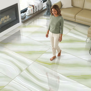 Carreau de pavage en pierre d'extérieur vert Breza granit extérieur porcelaine brillante 9mm antidérapant 600x1200 Premium - Product Image 6