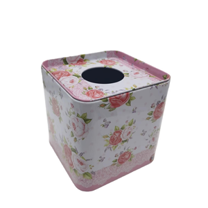 Most Selling Iron Metal Fabulous Tissue <b>Box</b> With <b>Floral</b> Printed Design Tissue Storage <b>Box</b> Exclusive Quality - Product Image 1