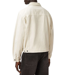 Chaqueta de Trabajo de Lona para Hombre, Resistente, con Cierre de Cremallera, Cuello de Corduroy y Bolsillo Frontal en el Pecho - Product Image 2
