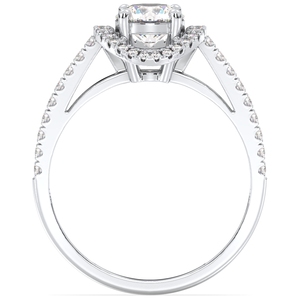 Vente directe d'usine REYES, bague en or massif 14 carats avec diamant de laboratoire taille brillant rond de 1 carat pour femme, bijoux fins de luxe - Product Image 6