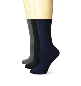 Chaussettes confortables à tige mi-haute, construction tricotée durable, ajustement flexible, matière respirante pour un usage quotidien régulier - Product Image 4