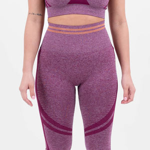 Leggings de yoga pour femmes à taille haute, doux, 100% coton, avec imprimé, ceinture élastique et poches latérales pour la salle de sport et les sports - Product Image 3