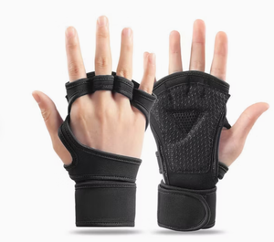 <b>Men</b>-Women Indoor Sports Gym Training Weightlifting Anti-Slip Cycling Hard-Pulling Half Finger <b>Gloves</b> - Product Image 2