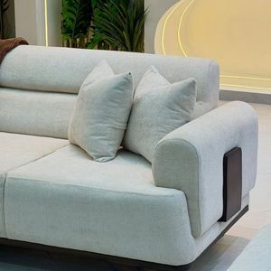 Canapé en teck moderne et luxueux, mobilier contemporain rembourré pour salon, hôtel, villa, salle de séjour - Product Image 4