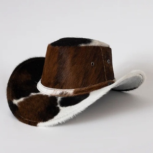 Chapeau de cowboy GENERSA SPORTS marron 100% laine à large bord, unisexe, décontracté, pour l'extérieur, toutes saisons, adulte, 50-52 cm, cyclisme et voyage - Product Image 2