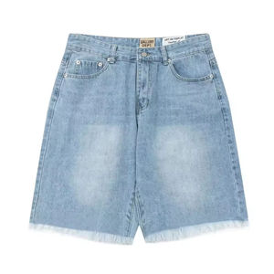 Shorts en jean vintage amples pour hommes, style streetwear, personnalisables, pour l'été – Vente en gros - Product Image 4