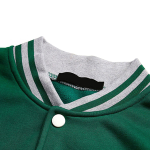 เสื้อแจ็คเก็ตวาร์ซิตี้ขนสัตว์ปักโลโก้ตามสั่งสำหรับผู้ชาย แจ็คเก็ตวาร์ซิตี้แขนยาวแบบเรียบสำหรับผู้ชาย เสื้อแจ็คเก็ตสำหรับผู้ชาย - Product Image 5