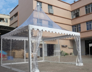 Carpa Pagoda Transparente de PVC New Vision, Estructura de Acero MS Recubierta de PVC, Estilo Simple, Impermeable, para Eventos al Aire Libre y Jardín - Product Image 1