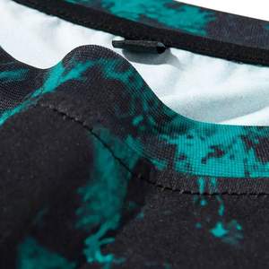 <b>Men's</b> Oversized <b>Tie</b>-Dye Knitted T-Shirt Short Sleeve O-Neck Quick Dry Street Style With Pattern Green <b>Black</b> Design - Product Image 4
