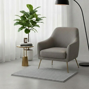 Alfombra de Baño de Chenilla, Acogedora, Suave, Antideslizante, Hecha a Mano, con Estampado Animal, Forma de Alien, 100% Algodón - Product Image 2