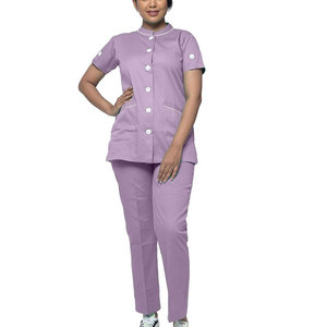 ชุดยูนิฟอร์มพยาบาลสั่งทำสีได้ตามต้องการ ผ้าเนื้อนุ่ม ทนทาน คุณภาพสูง พร้อมปักโลโก้ตามสั่ง - Product Image 1