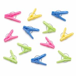 Colorful PP Plastic Clothes <b>Pegs</b> With Stainless Steel Rings Durable Outdoor Use For Clothing - Product Image 1