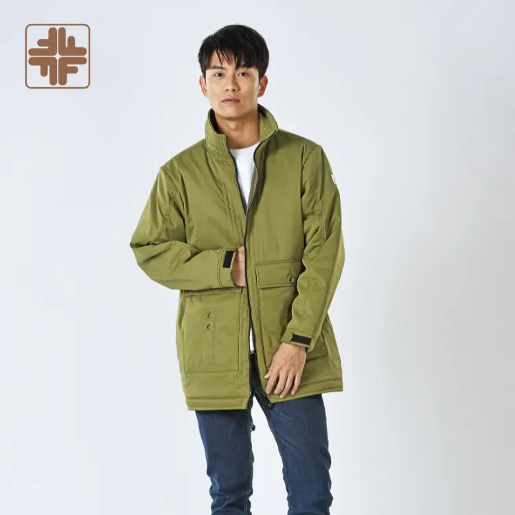 Italy luxury brand clothes men winter coats with big front pockets