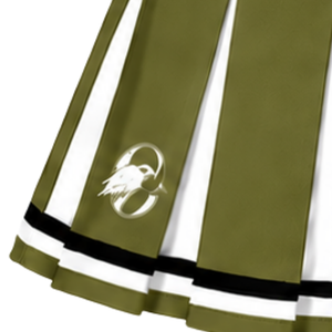 Jupe plissée vert olive pour femme, costume de danse sportive, uniforme de performance athlétique, vêtements personnalisés - Product Image 6