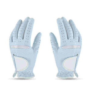 Guantes de Golf Deportivos de Cuero para Mujer, Diseño Moderno, Logotipo Personalizado, Alta Calidad, para Mano Izquierda y Derecha, Calidad Premium - Product Image 3