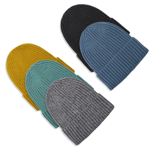 Gorro de Punto Acanalado con Logo Personalizado, Gorra Unisex para Viajes Casuales al Aire Libre, Gorro de Invierno de Color Sólido Tejido a Máquina - Product Image 4