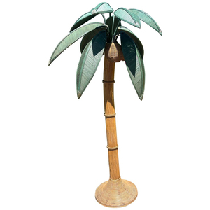 Lámpara de pie de ratán hecha a mano, estilo tropical, de bambú, ecológica, de mimbre, para sala de estar u hotel. - Product Image 6