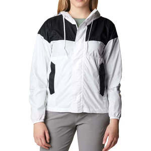 Veste décontractée épaisse imperméable coupe-vent à capuche, fermeture éclair blanche et noire, unisexe, vêtements d'hiver réversibles - Product Image 1