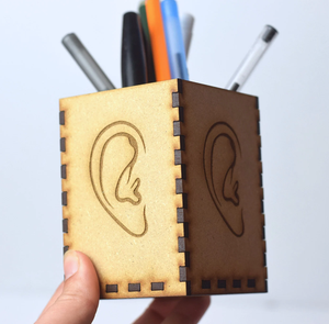 ที่ใส่ปากกา MDF แบบถ้วย ที่ใส่ปากกาโปรโมชั่น ลายผึ้งน้อย งานฝีมือสีสันสดใส ที่ใส่ปากกา MDF ราคาถูกที่สุด - Product Image 2