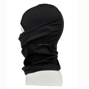 Cagoule polaire d'hiver en molleton, masque facial chaud pour sports de plein air, coupe-vent, cagoule de ski noire - Product Image 2